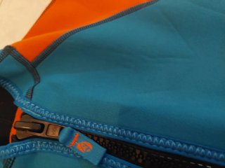 Neopreno Decathlon azul/naranja niño 5- 8 años