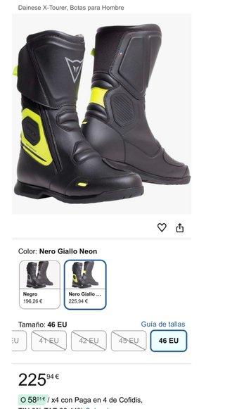 Botas Moto Dainese X-Tourer Negras