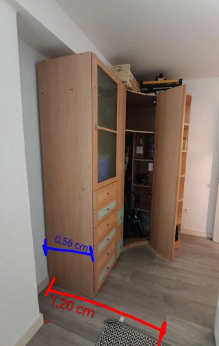 Armario esquinero habitación