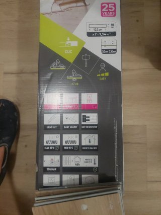 2 cajas Suelo vinílico SPC madera Artens Zaragoza