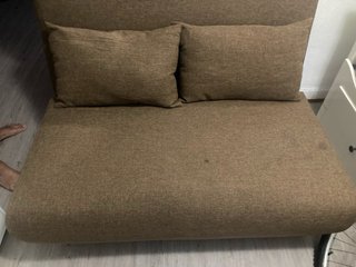 Sofá Cama Beige Tela