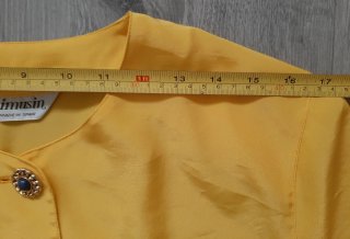 Blusa Limusin manga corta botones dorados
