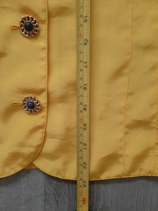 Blusa Limusin manga corta botones dorados