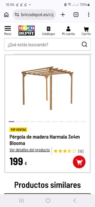 Pérgola de madera