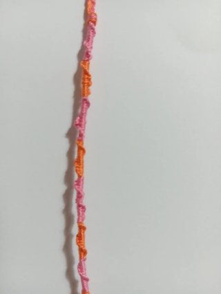 Braccialetto fatto a mano due colori artigianale