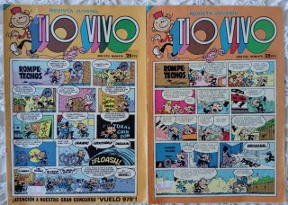 Lote 7 números revista TIO VIVO