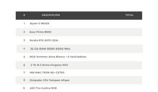 PC Gamer Completo,todo un set up para jugar a full