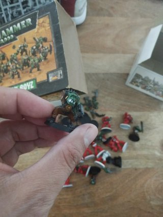 Warhammer 40k Space Ork Boyz y Marines espaciales