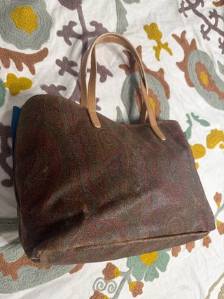 Borsa Etro Paisley Multicolor Marrone