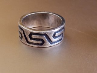 Lote 4 Anillos Plata y Negro. Acero