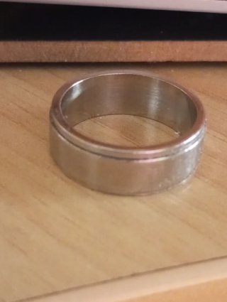 Lote 5 Anillos Hombre. Plata y Negro. Acero