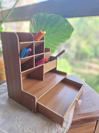 Organizador de escritorio de madera