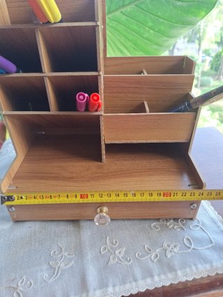 Organizador de escritorio de madera