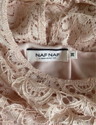 Vestido Naf Naf corto rosa fiesta