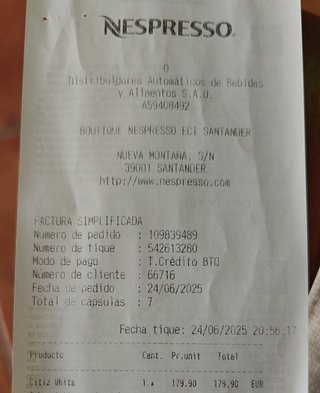 Cafetera Nespresso Citiz Blanca