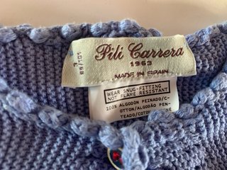 Bolero Pili Carrera Rebeca Azul Bebé
