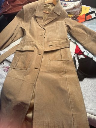 Abrigo de ante beige