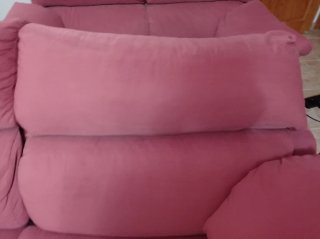 Sofá 3 plazas + Sofá 2 plazas rosa