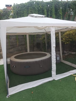 Jacuzzi Intex Hinchable Marrón
