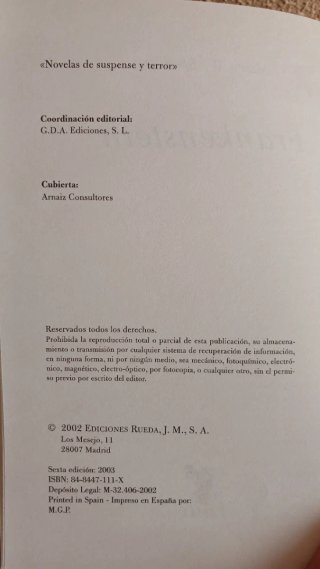 ​Lote 3 Libros Terror y Suspense (Tapa Dura)