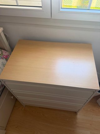 Cómoda 4 cajones Ikea blanca