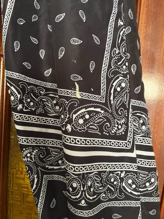 Pantalón bandana negro y blanco talla única
