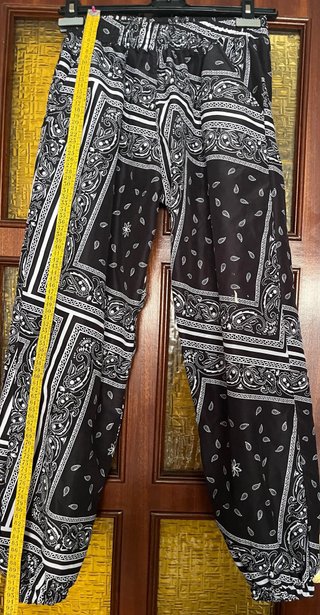 Pantalón bandana negro y blanco talla única