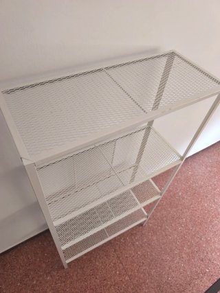 Estantería metálica blanca 4 baldas