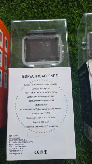 Lote: 2 Cámaras Acción HD + Altavoz Portátil