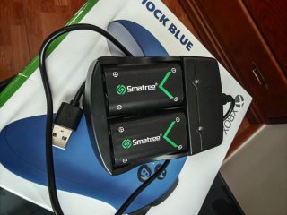 Mando Xbox Shock Blue + 2 Baterías recargables