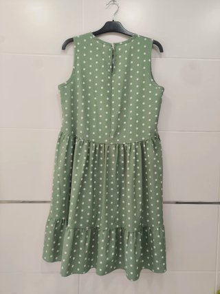 Vestido verde lunares S/36/8