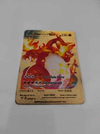 Lote 5 Cartas Pokémon Metalizadas Rígidas