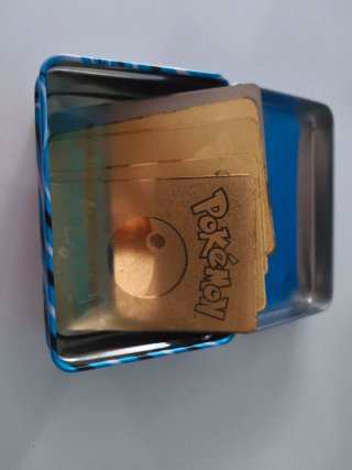 Lote 5 Cartas Pokémon Metalizadas Rígidas
