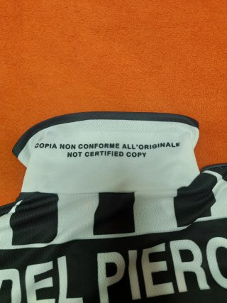 Camiseta Juventus Del Piero Talla M