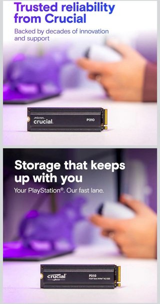 Crucial P310 2TB PCIe Gen4 NVMe M.2 SSD Nuevo