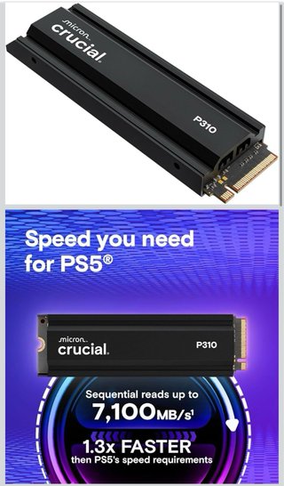 Crucial P310 2TB PCIe Gen4 NVMe M.2 SSD Nuevo