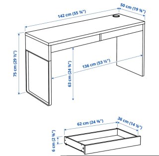 Escritorio Negro Micke Ikea