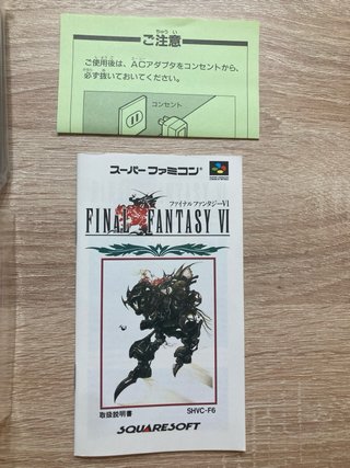Final Fantasy VI Super Famicom Japonés