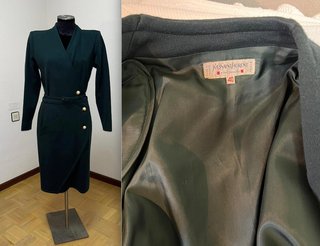 Vestido YSL verde T40