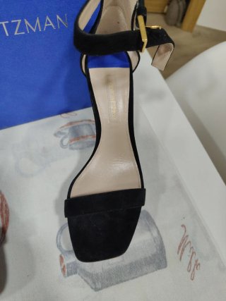 Sandalias Stuart Weitzman Negras Tacon