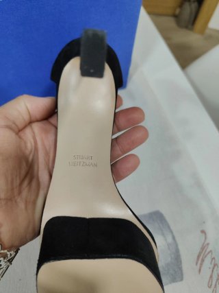 Sandalias Stuart Weitzman Negras Tacon