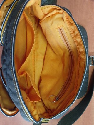 Bolso Caminatta verde y amarillo