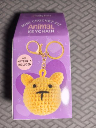 Kit Ganchillo Mini Animal Llavero gato