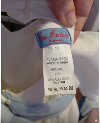 Vestido ceremonia niña talla 4 Eva Martínez