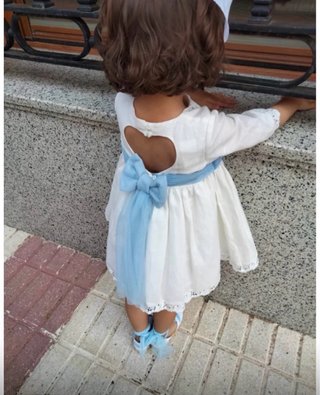 Vestido ceremonia niña talla 4 Eva Martínez