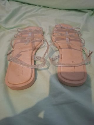 Sandalias Zara Talla 36 Brillantes