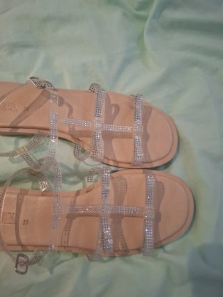 Sandalias Zara Talla 36 Brillantes