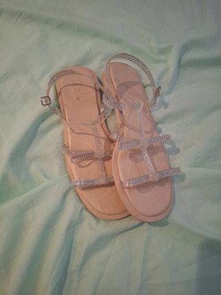Sandalias Zara Talla 36 Brillantes