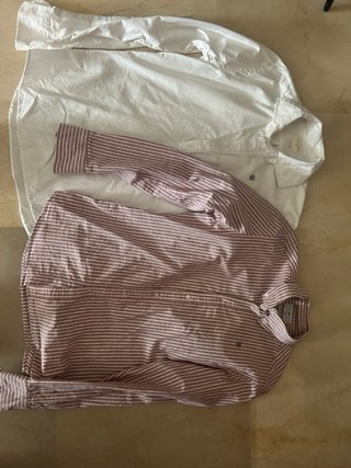 Lote 2 Camisas Alvaro Moreno Talla 39 Rayas y Blan