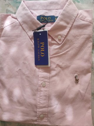Camisa Polo Ralph Lauren Rosa Talla M